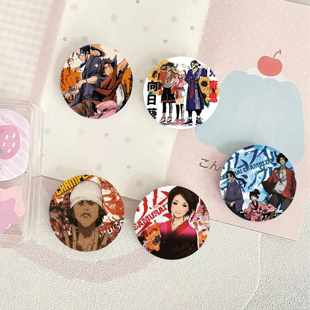 Vintage Collectible Jewelry - Vintage Samurai Champloo Anime Pins Brooch