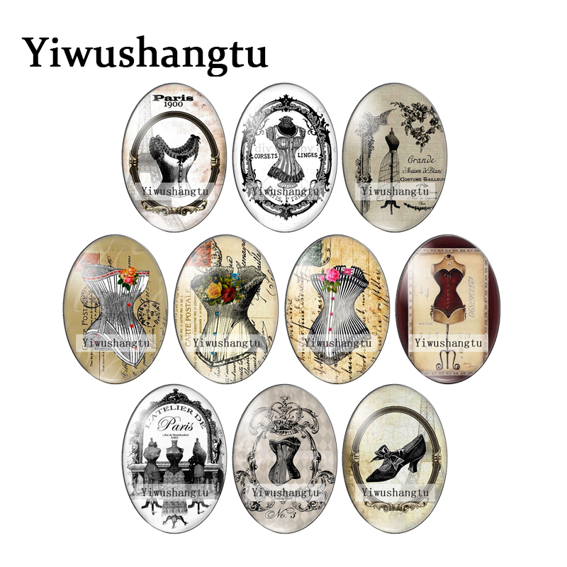 Vintage Collectible Jewelry - Vintage Art collection skirt paintings 13x18mm/18x25mm/30x40mm