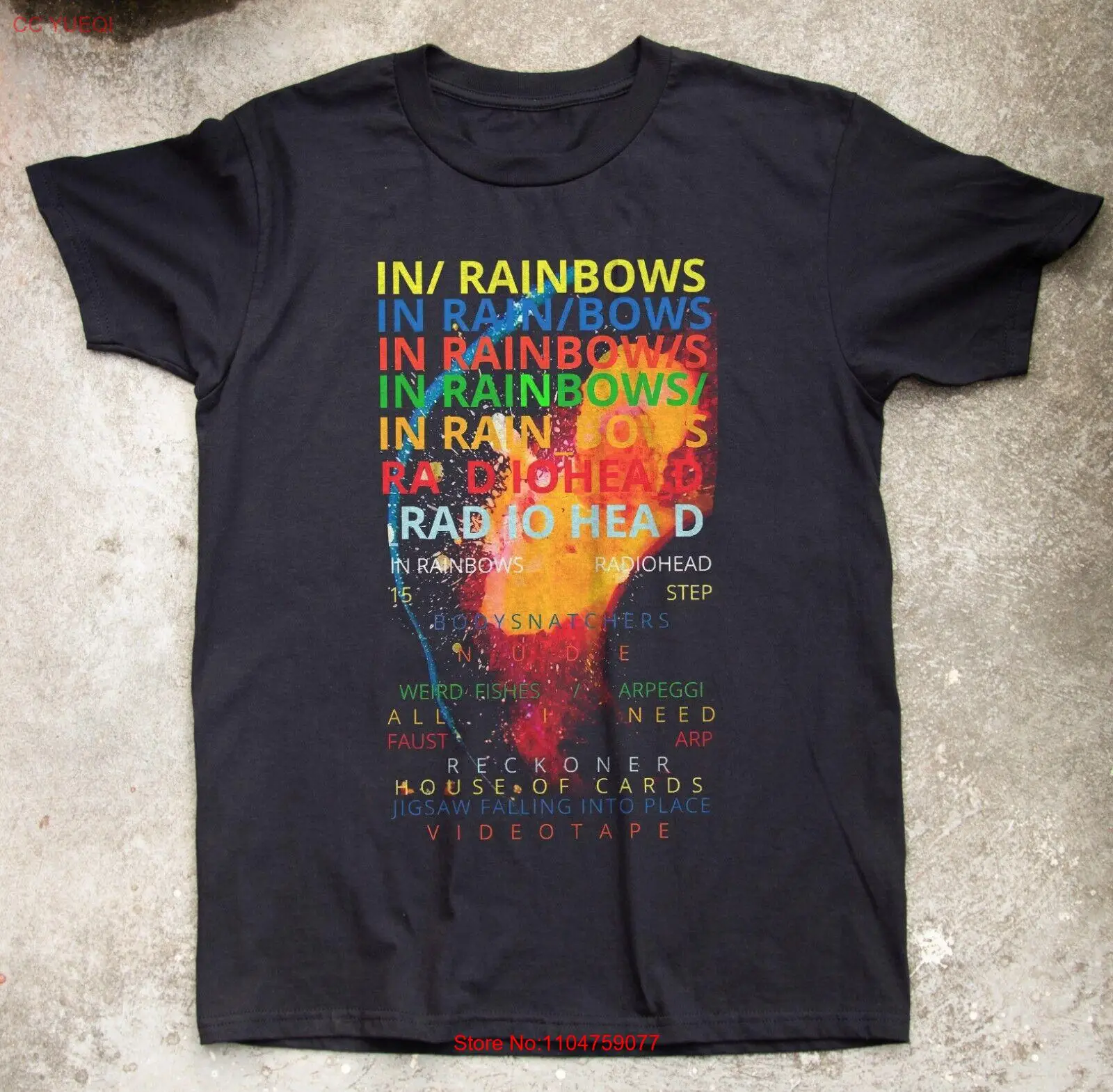 Vintage Collection - Radiohead In Rainbows Album Black T