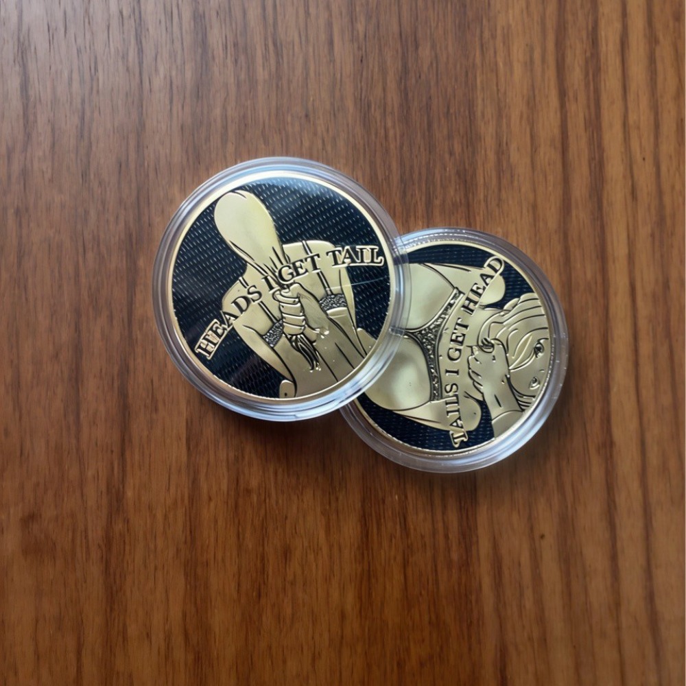 Vintage Collectible Jewelry - New Funny Heads and Tails Coins
