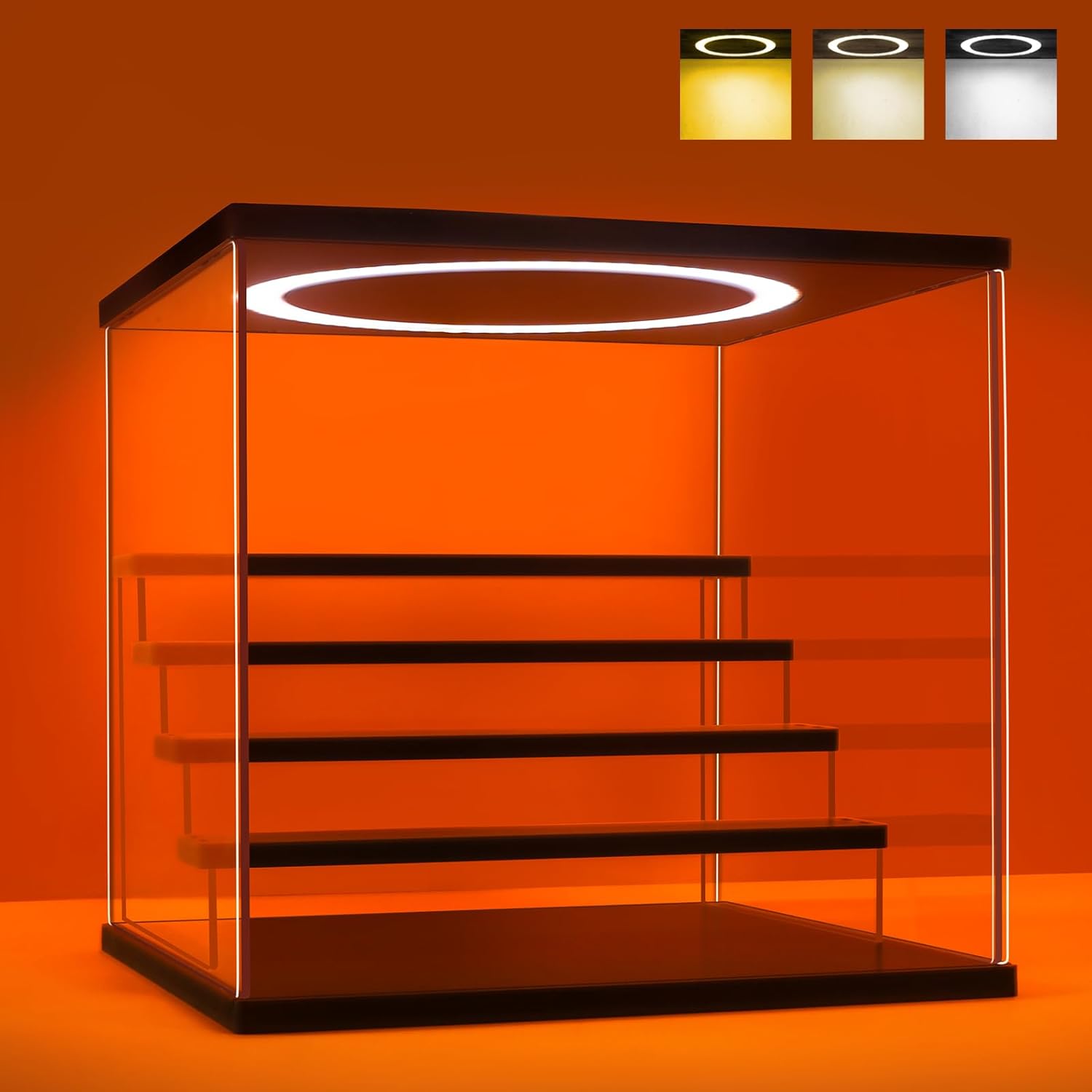 Collectible & Vintage Dolls For Wedding - Acrylic Display Case with Adjustable LED