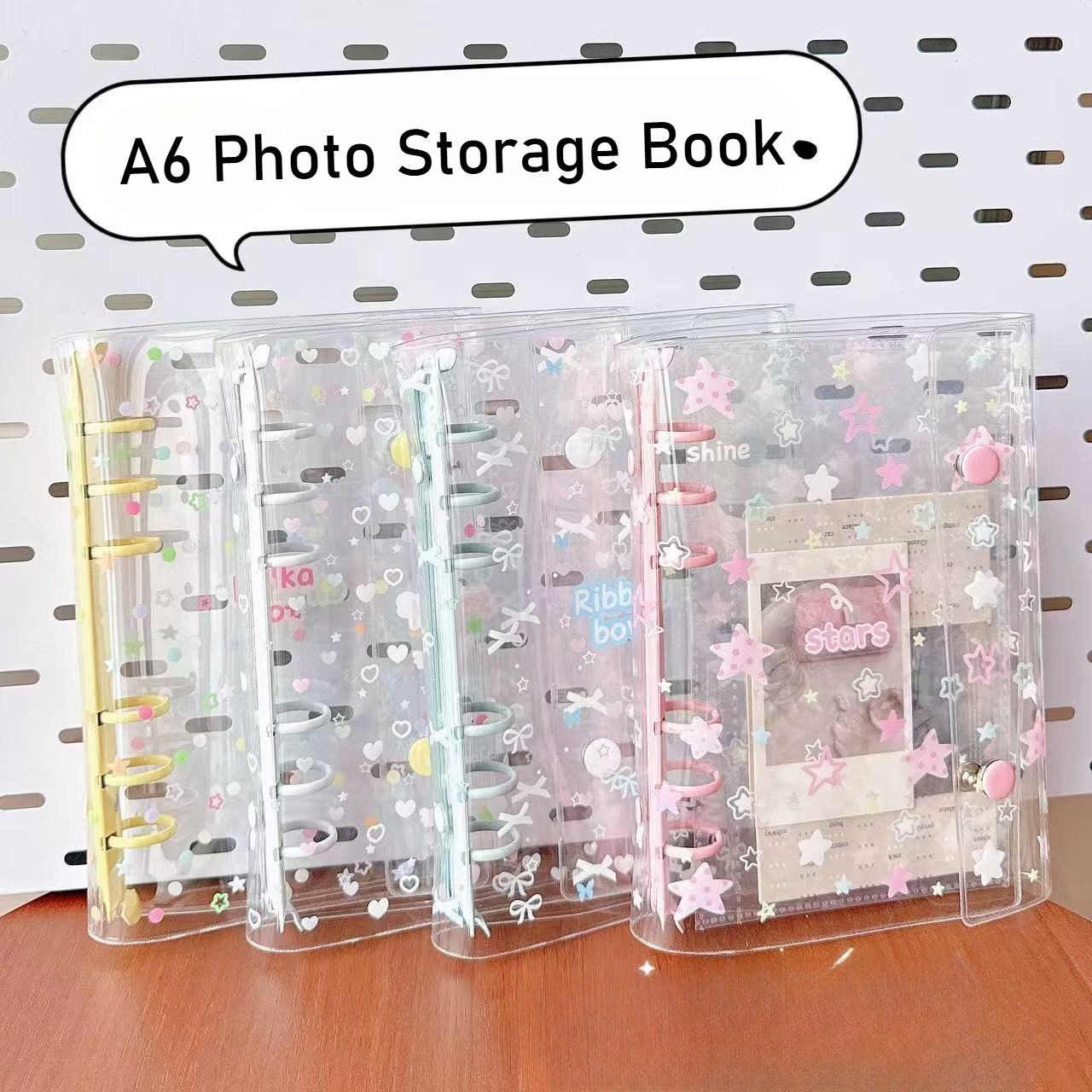 Polaroid Photo Album - A6 Polka Dot Star Bow Photo