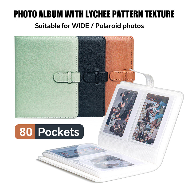 Polaroid Photo Album - 80 Pockets Instant Wide Photo Album