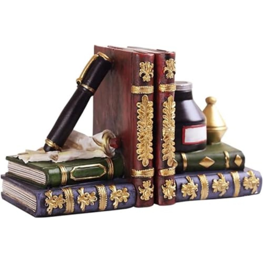 Collectible Vintage Lamps - 25389 Bookends Antiques Pen Ink Lamp