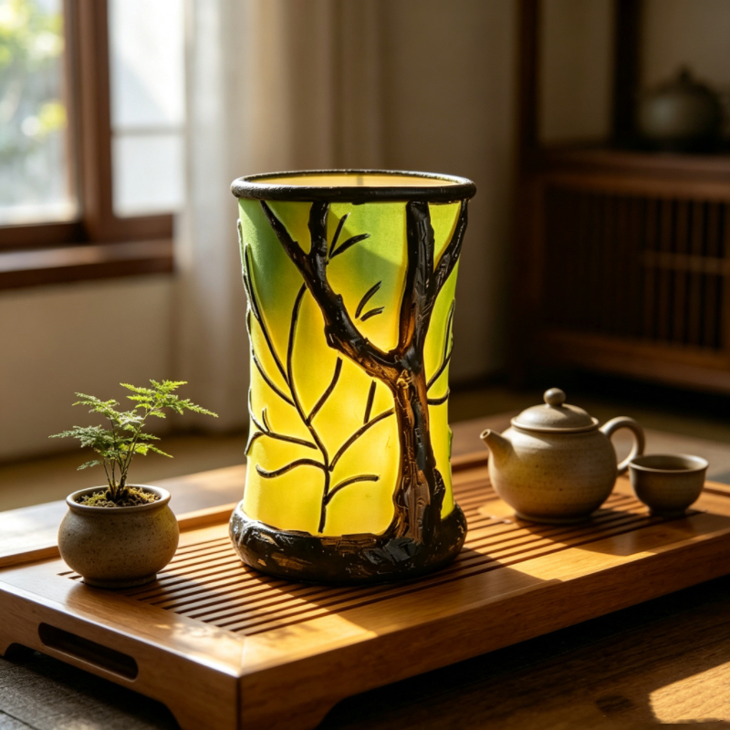 Enchanted Forest Tree Design A - đánh giá và giá Collectible Vintage Lamps