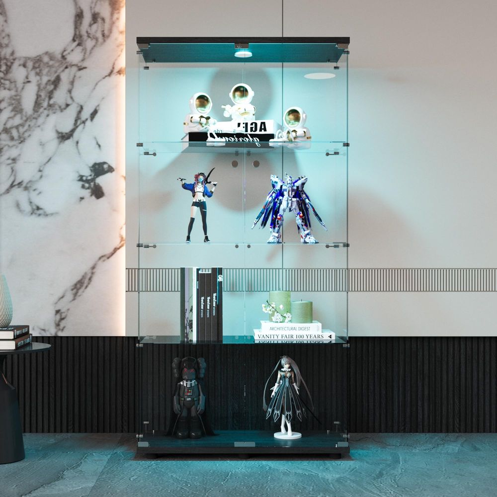 4Shelf Tempered Glass Display  - đánh giá và giá Collectible & Vintage Dolls For Wedding