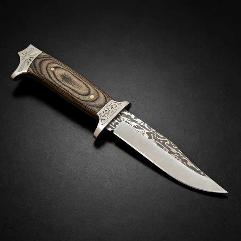 Vintage Engraved Straight Knif - đánh giá và giá Vintage Collectible Knife
