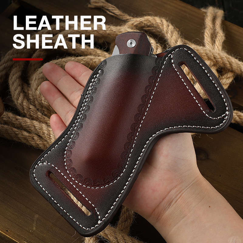 Vintage leather belt cover, ou - đánh giá và giá Vintage Collectible Knife