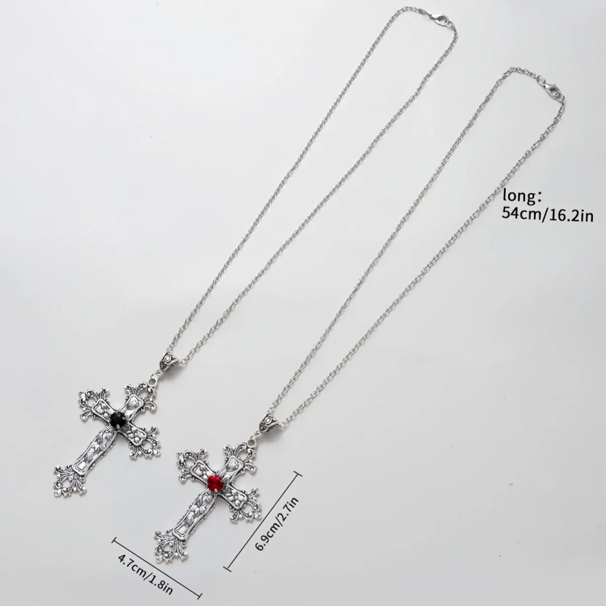 Punk Crystal Big Cross Pendant - đánh giá và giá Vintage Collectible Jewelry