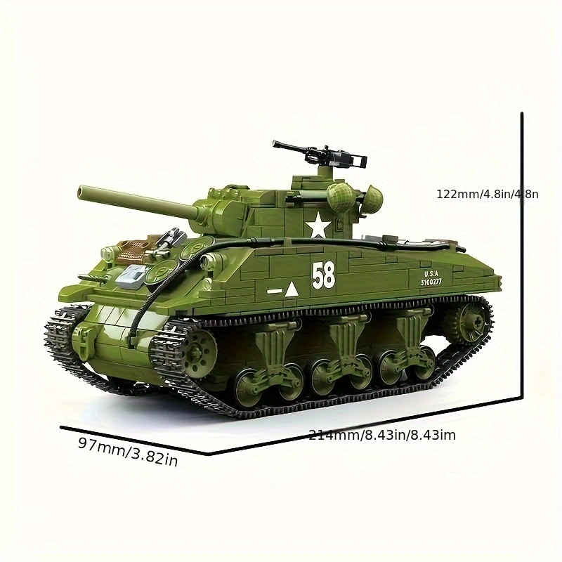 1000+PCS Vintage Tank Building - đánh giá và giá Vintage Collectible Trucks