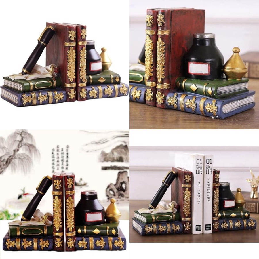 25389 Bookends Antiques Pen In - đánh giá và giá Collectible Vintage Lamps
