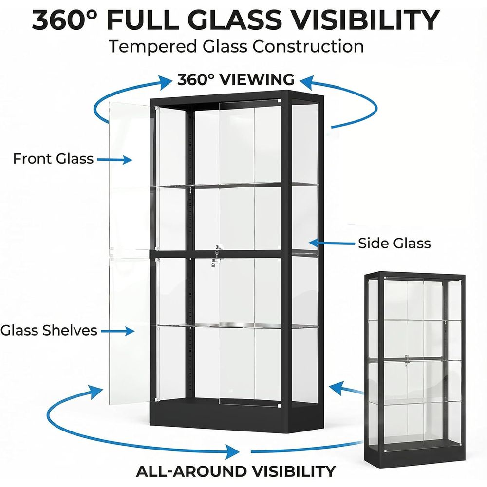 65 H 4-Tier Glass Display Cabi - đánh giá và giá Collectible & Vintage Dolls For Wedding