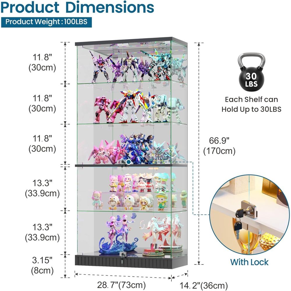 LED-Illuminated 5-Tier Lockabl - đánh giá và giá Collectible & Vintage Dolls For Wedding