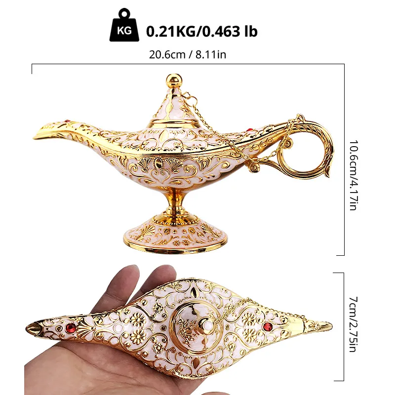 22cm Ornament Aladdin-Lamp Col - đánh giá và giá Collectible Vintage Lamps