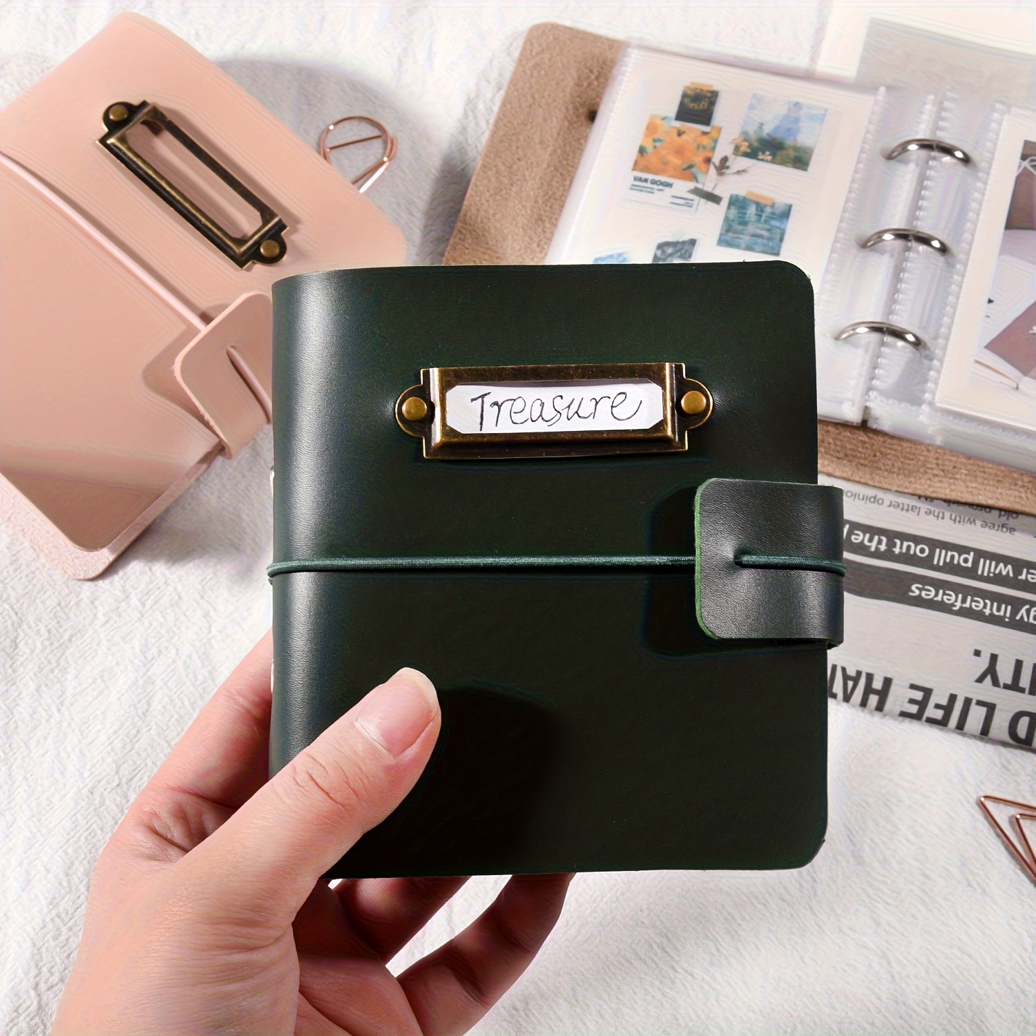 Photo Album Storage, Retro Lea - đánh giá và giá Polaroid Photo Album