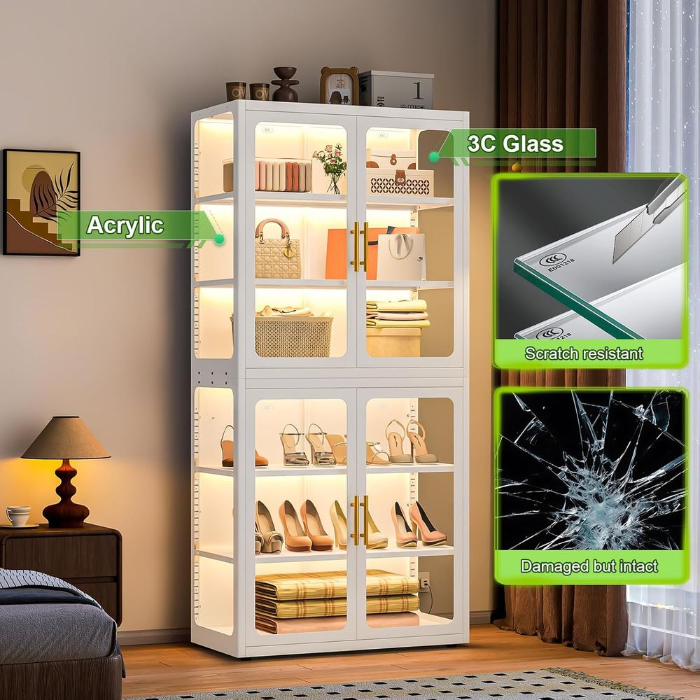 68 White Glass Display Cabinet - đánh giá và giá Collectible & Vintage Dolls For Wedding